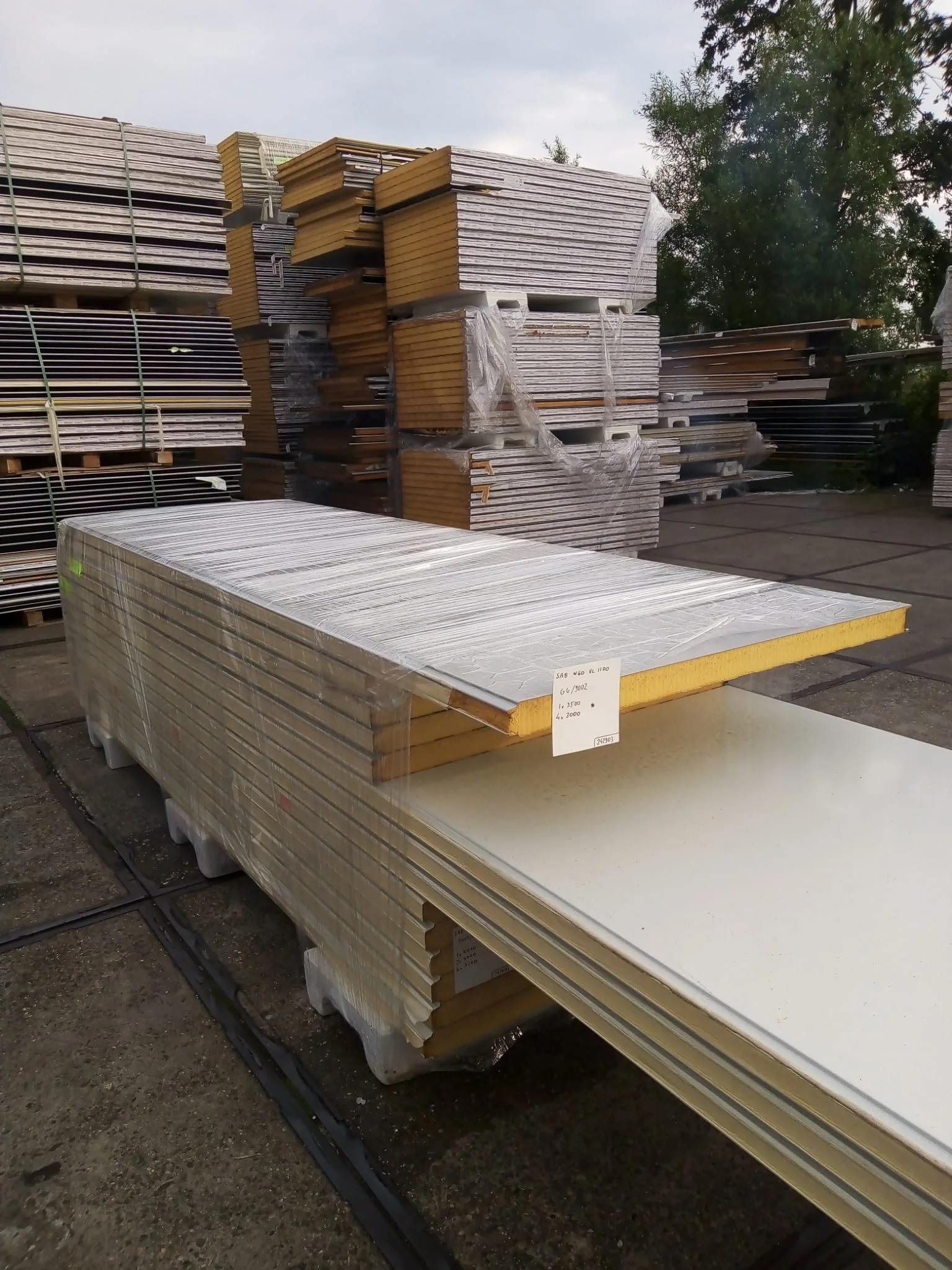 Sandwichpaneel 60mm - POLY - Lengte 3200mm